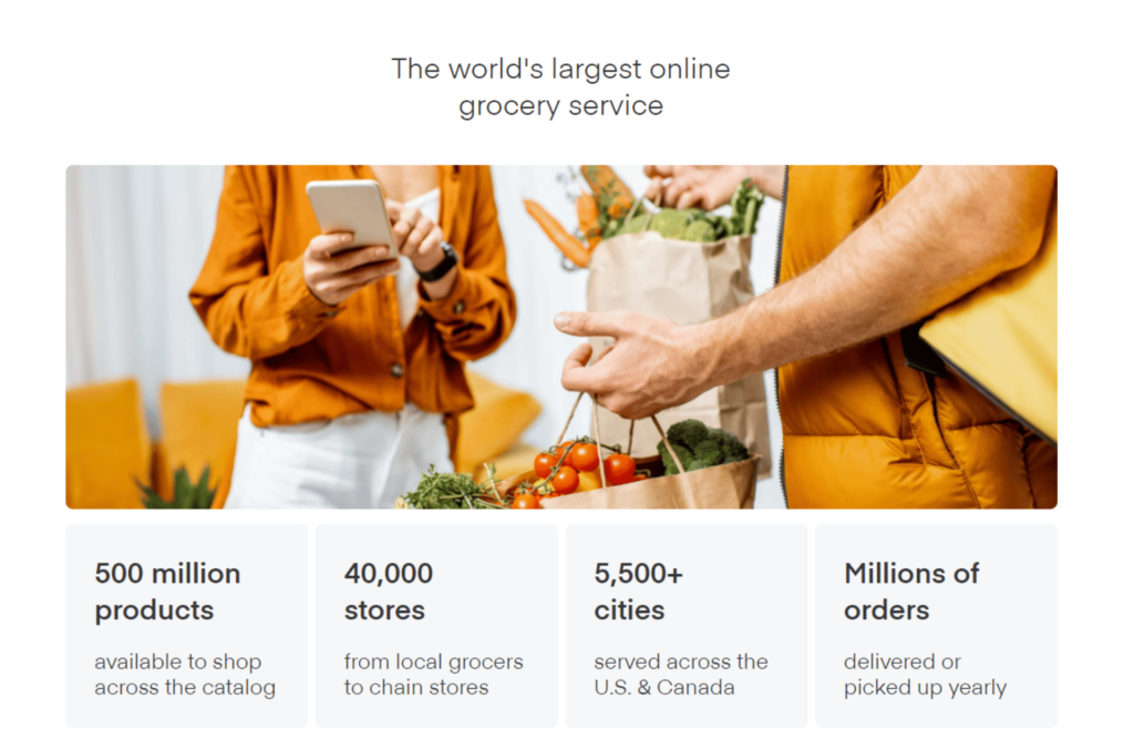 Gagner de l'argent en marchant - Instacart