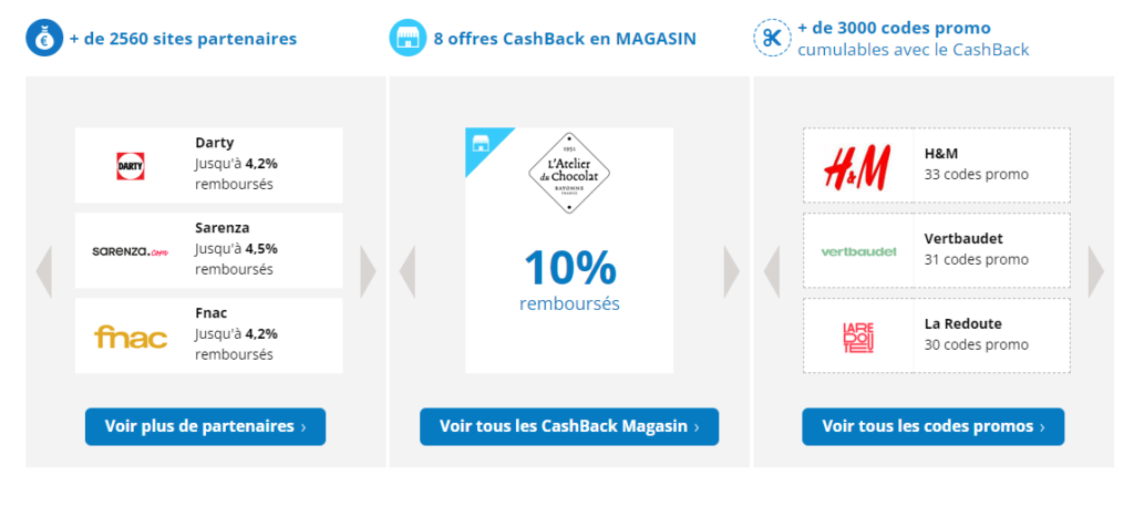 eBuyClub - Catégories de Marchands